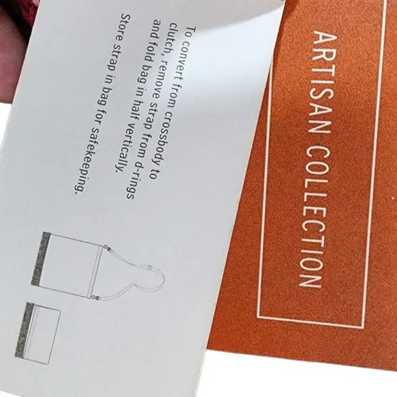 TOMS women’s Crossbody Bag Rainbow Summit Stripe Embellished Boho Tassel Artisan - Picture 11 of 16